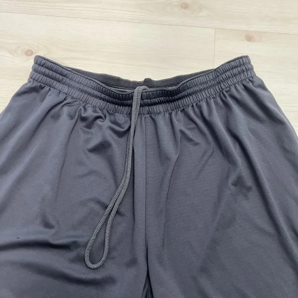 Adidas Trefoil Logo Striped Shorts Canvas Vintage 90s Mens Size Large Gray
